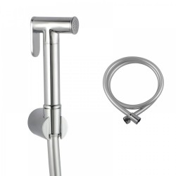 Round Chrome Brass Toilet Bidet Spray Kit with 1.2m PVC Water Hose Round Chrome Brass Toilet Bidet Spray Kit with 1.2m PVC Water Hose